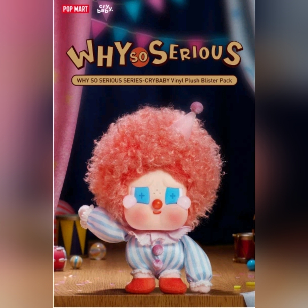 Why So Serious Series "Crybaby" Plush Vinyl Pendant Blister Pack - Picture 9 of 9